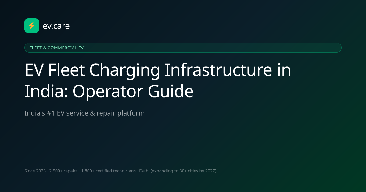 EV Fleet Charging Infrastructure in India: Operator Guide · ev.care